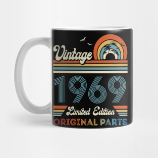 Vintage 1969 55th Birthday Gift For Men Women From Son Daughter Mug